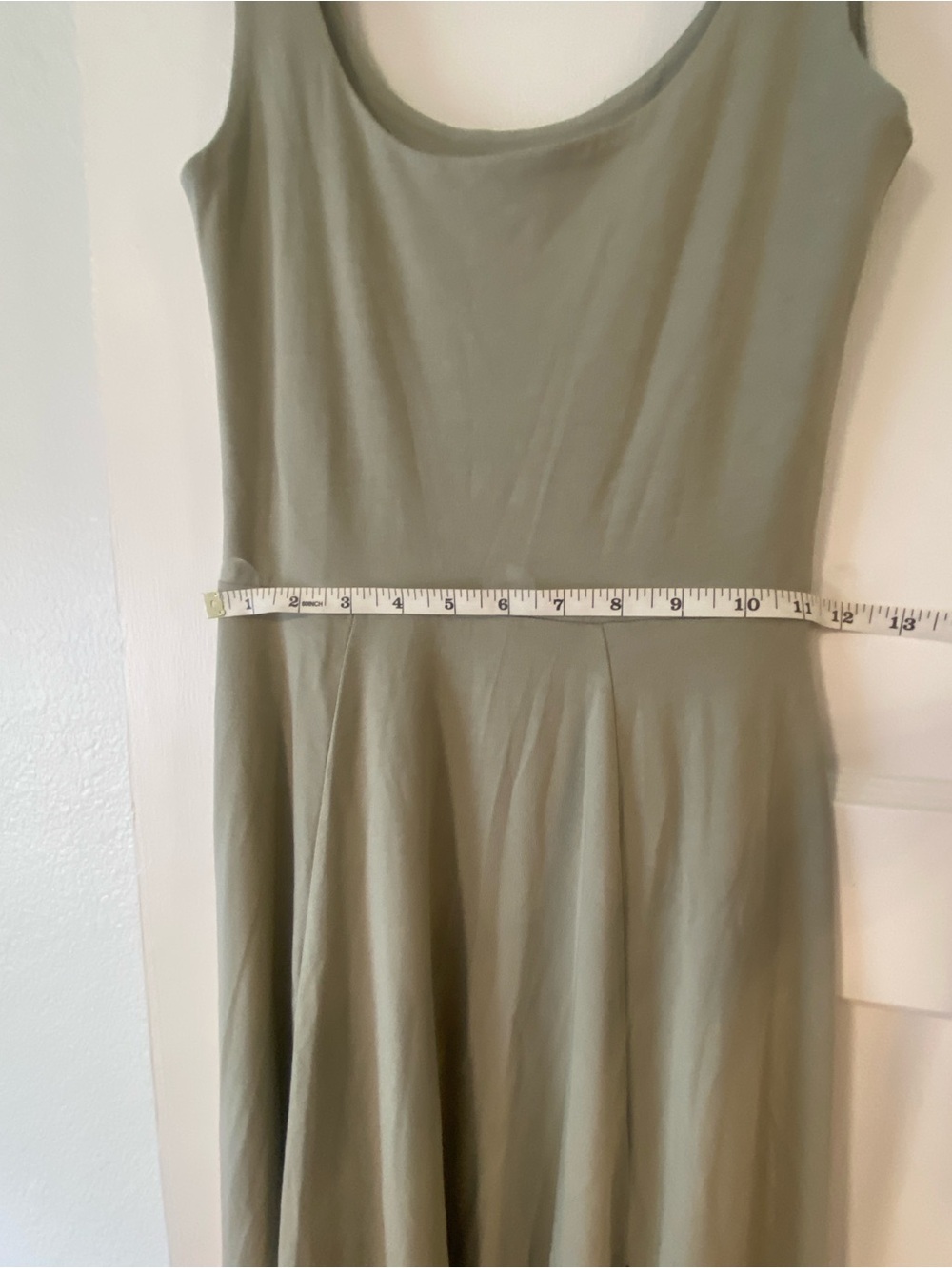 American Eagle Scoop Neck Midi Dress XS olive green - Picture 10 of 10